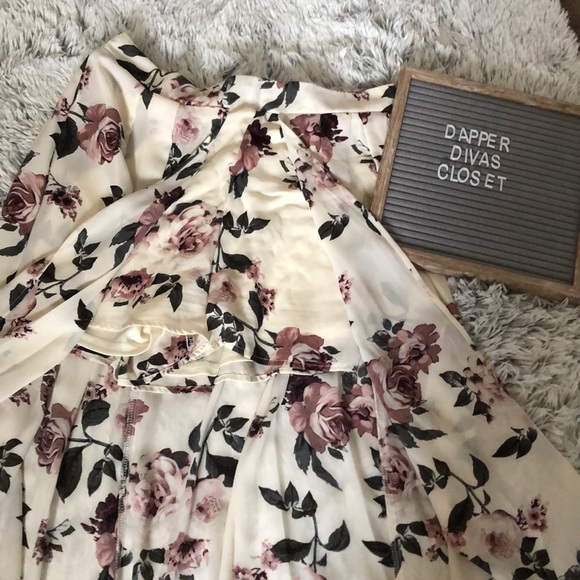 Floral skirt overlapping shorts - Picture 2 of 2